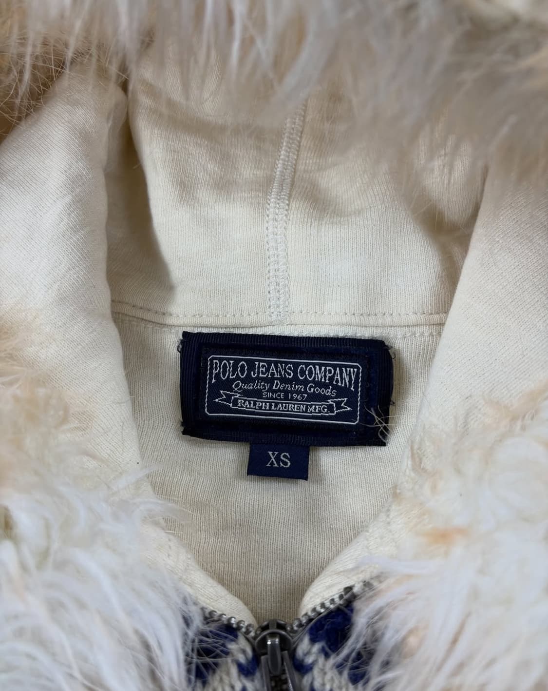 폴로 랄프로렌 여성 럄스 울 니트 퍼 후드집업  상품이미지4