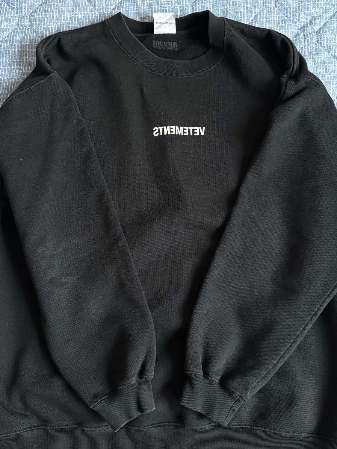 베트멍 빅 케어라벨 리버스 맨투맨 xs 상품이미지1