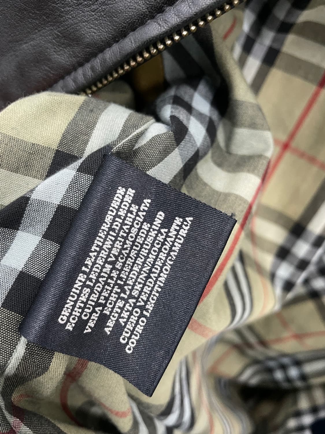 105) 버버리 레더 블루종 상품이미지8