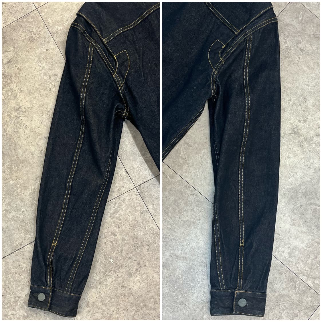 후아유 골덴 카라 데님 자켓 M #csz2992 상품이미지9