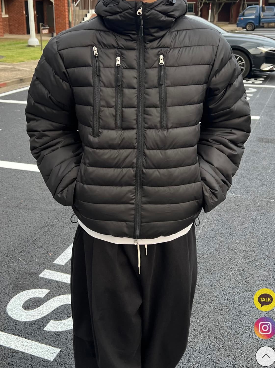 택티컬 멀티포켓 경량패딩 남성 상품이미지2