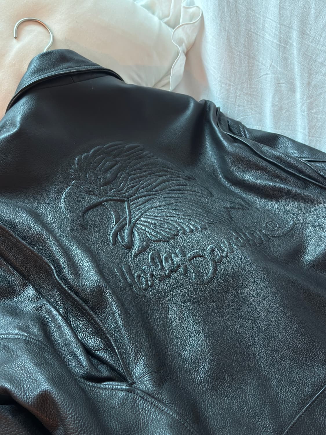 할리데이비슨 더블 가죽 라이더 자켓 46size 상품이미지7