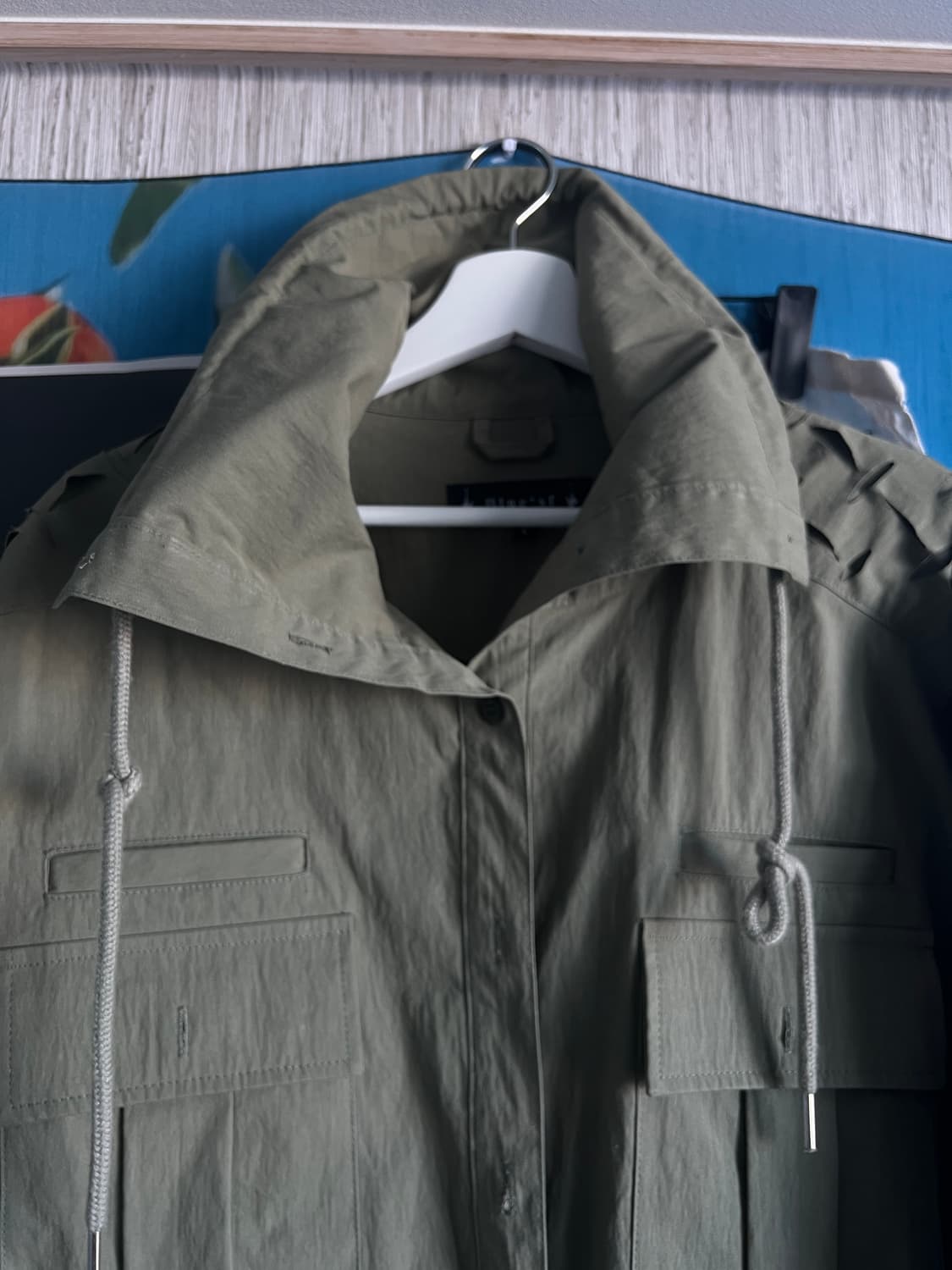 블루 선플라워garden snip trench short work jac 상품이미지3