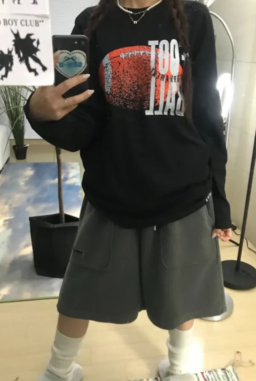 빈티지 풋볼 블랙 롱슬리브 상품이미지2