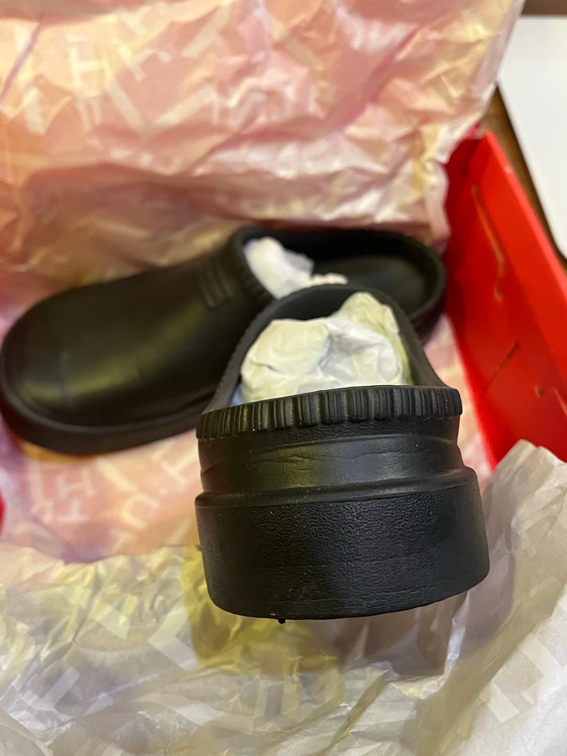 헌터 인아웃 블룸 엘지 폼 클로그 블랙 상품이미지3