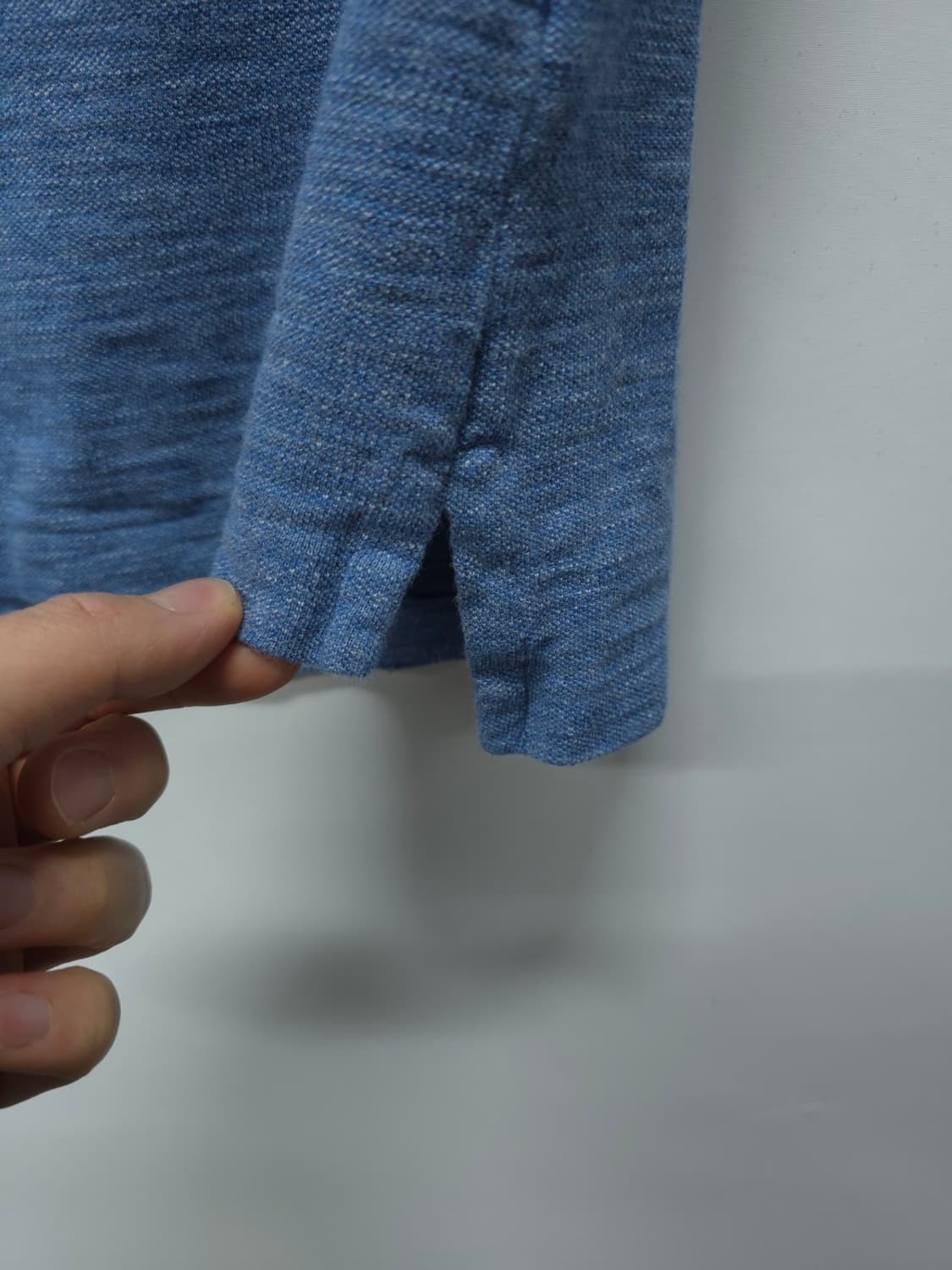 폴로 랄프로렌 슬라브 피케 카라 반팔티 블루 멜란지(95) 상품이미지6