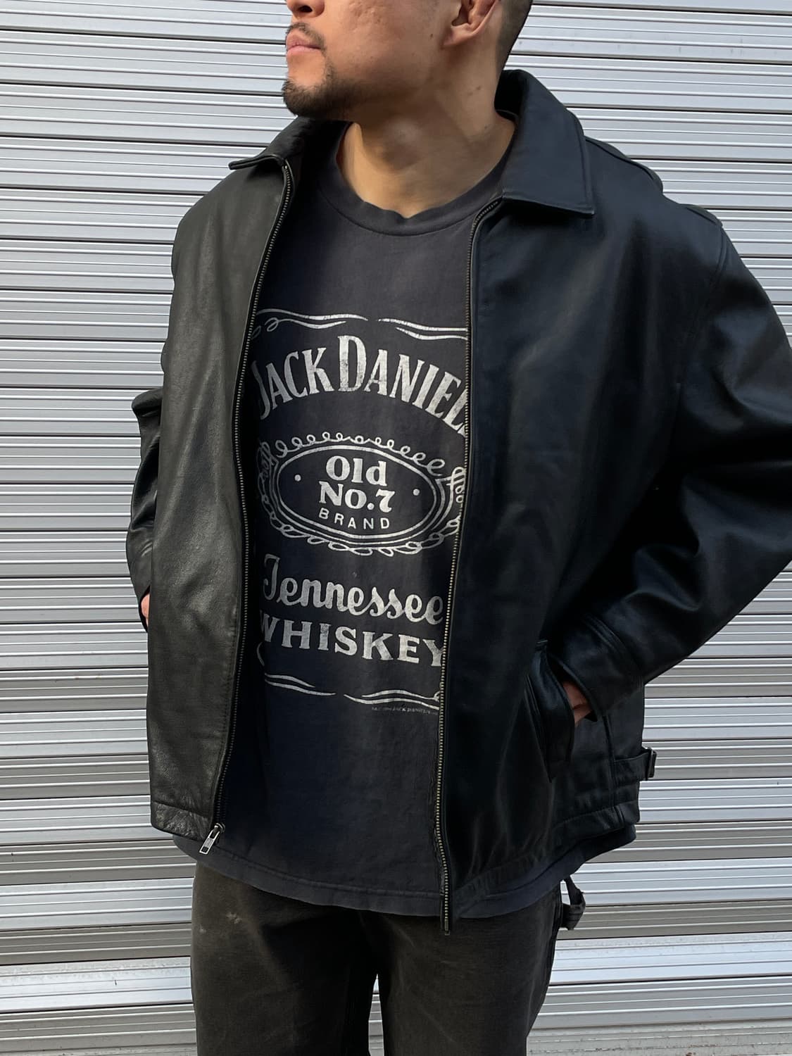 90s Old GAP Leather Jacket 상품이미지2