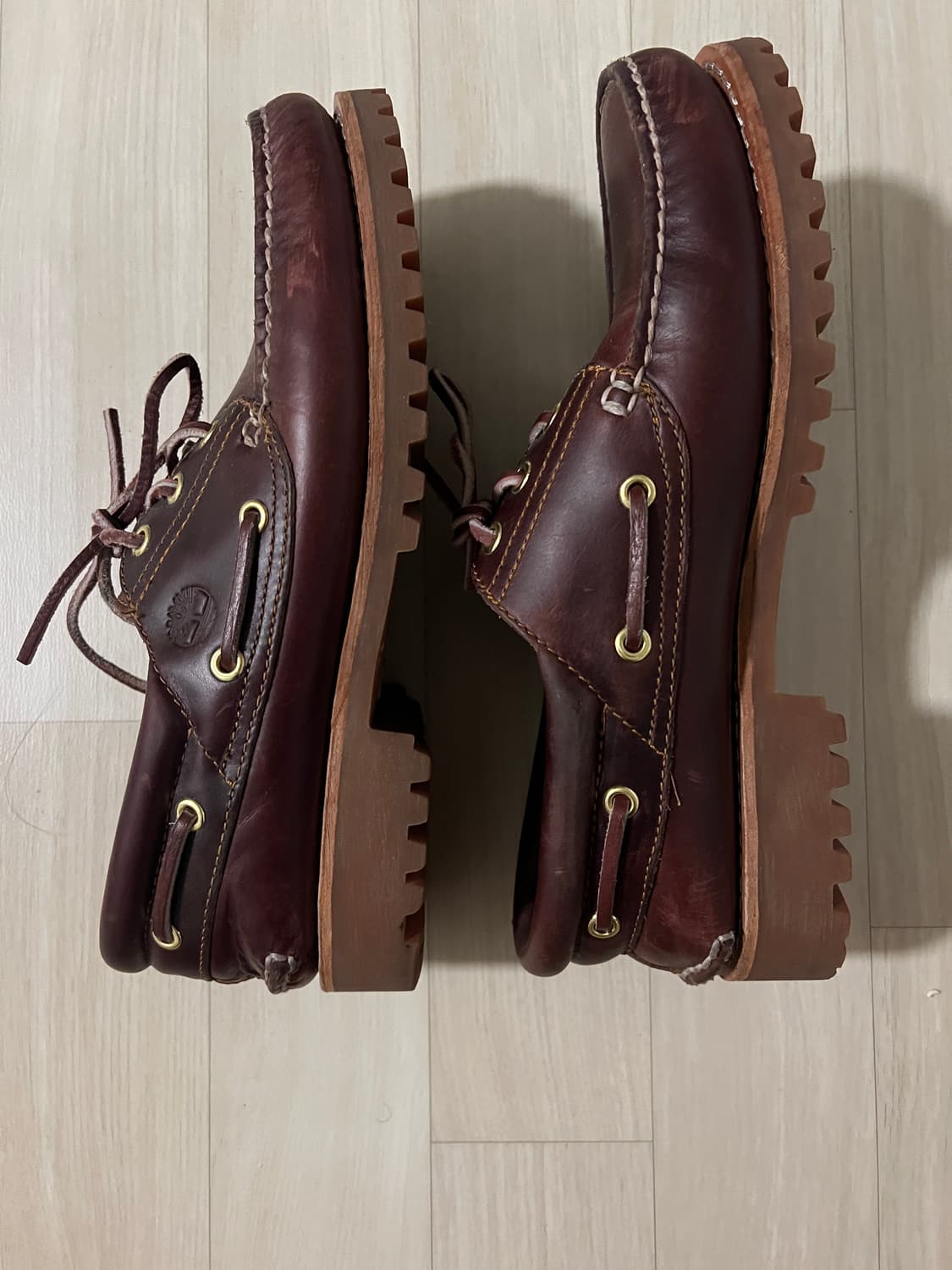 팀버랜드 보트슈즈 버건디 270 상품이미지1