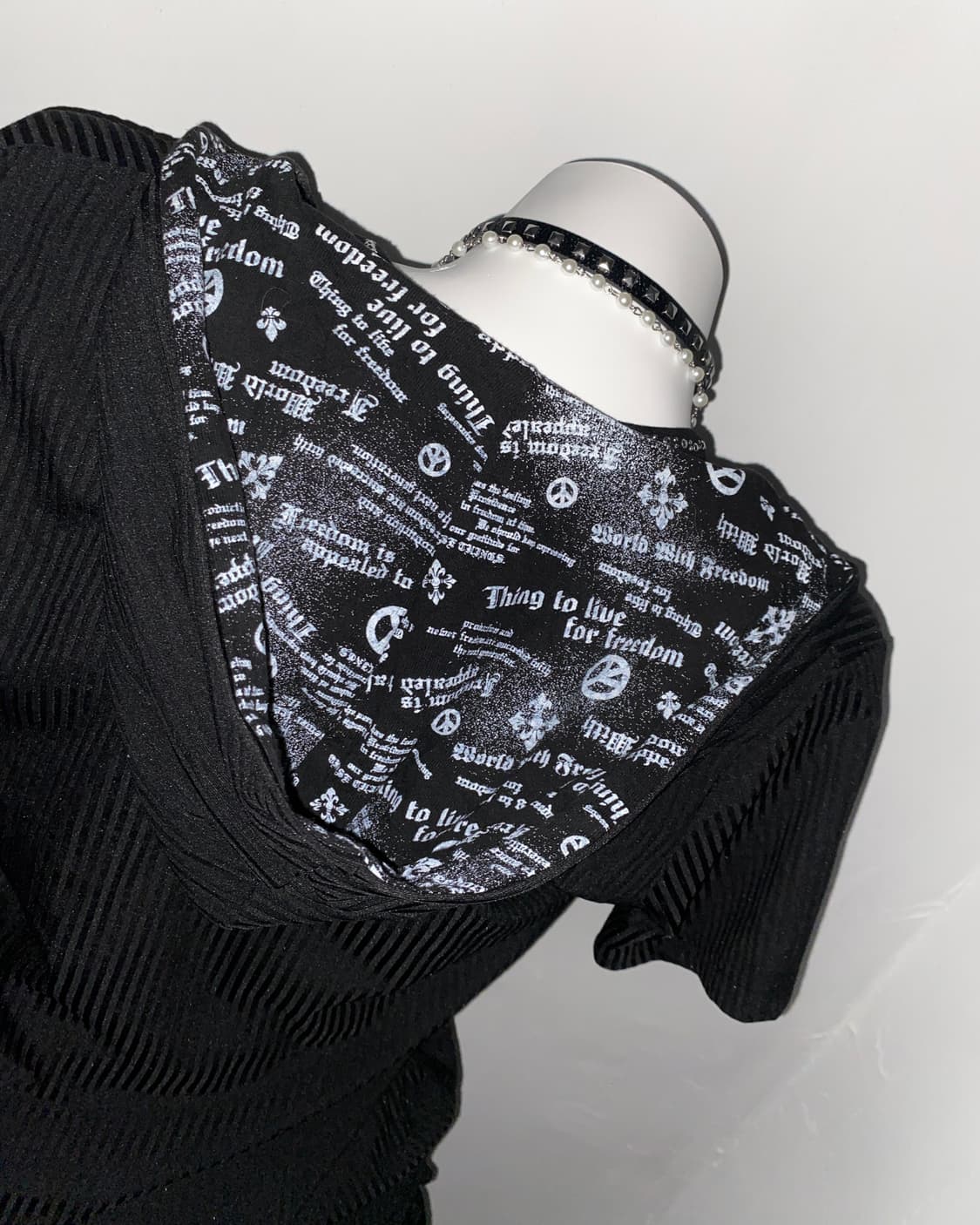 Gothic Gold punk 2-Way Hoodie 상품이미지5