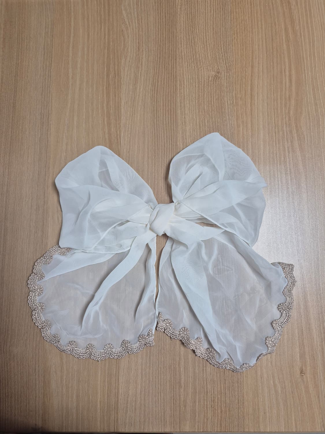 리즈리사 쉬폰리본브로치 아이보리칼라 상품이미지1