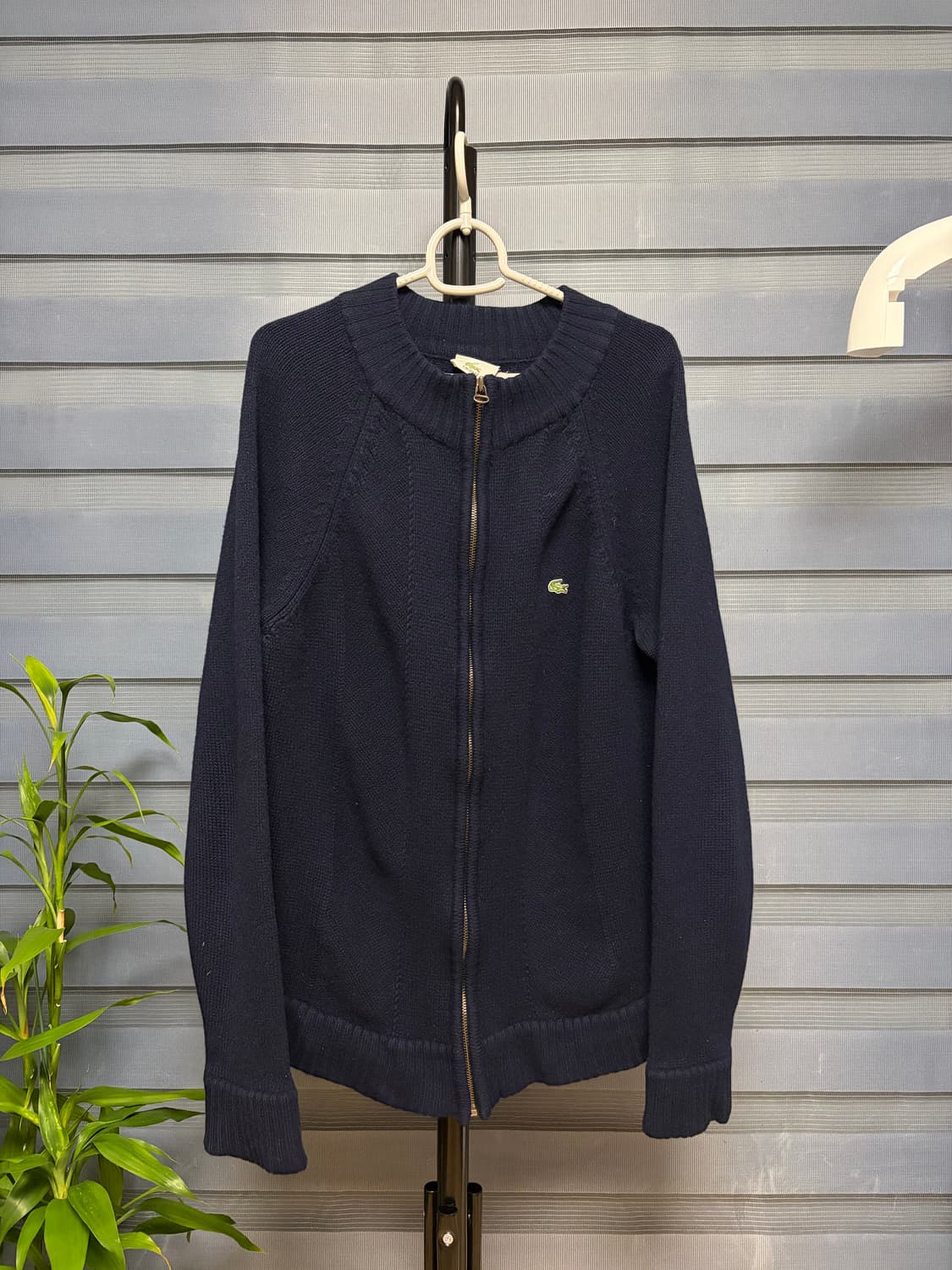 라코스테 니트 집업 가디건 네이비 100~105 상품이미지1