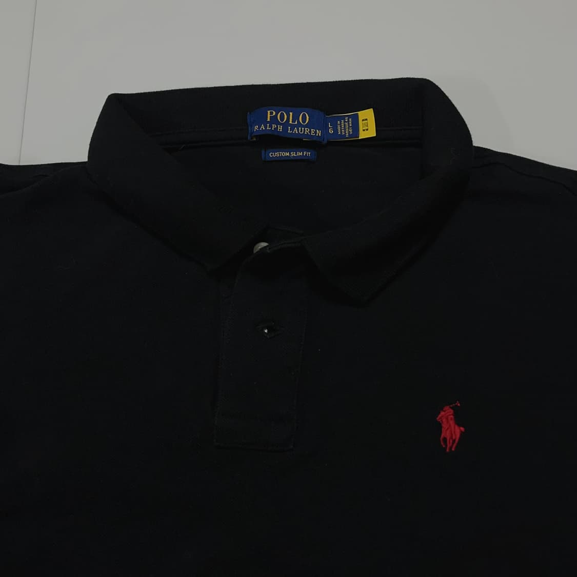 [정품] 폴로 블랙 / 레드포니 긴팔 카라티 [ L ] 상품이미지3