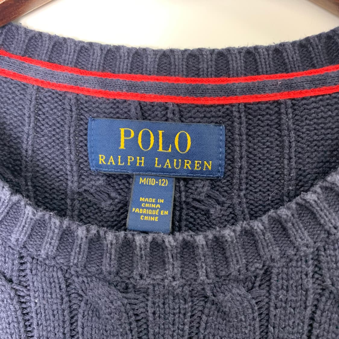 폴로 랄프로렌 네이비 꽈배기 니트 상품이미지5