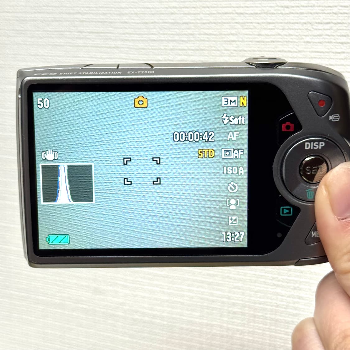 인물 메이크업모드)카시오 엑슬림 Z2000 실버💝Casio Exilim 상품이미지9