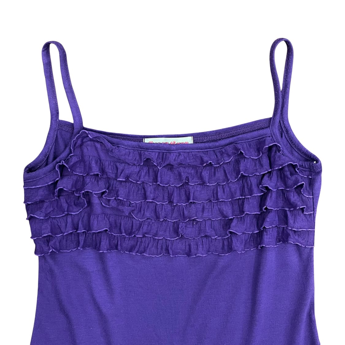 Plum Lace Detail Sleeveless Top 상품이미지3