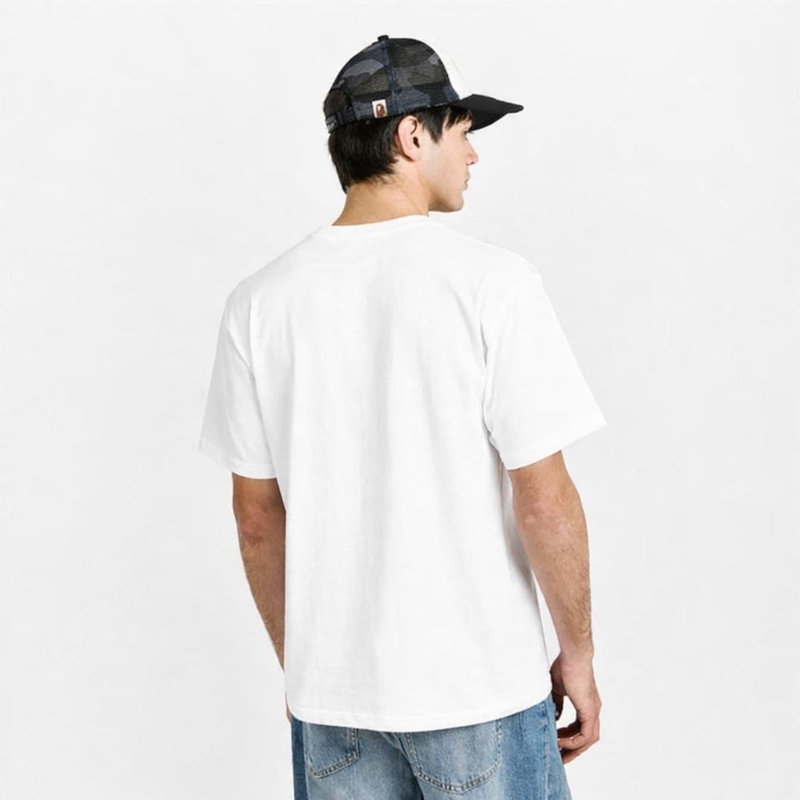 🔥[무료배송/새상품]🔥베이프 컬리지 반팔티 남녀공용 2 colors 상품이미지7