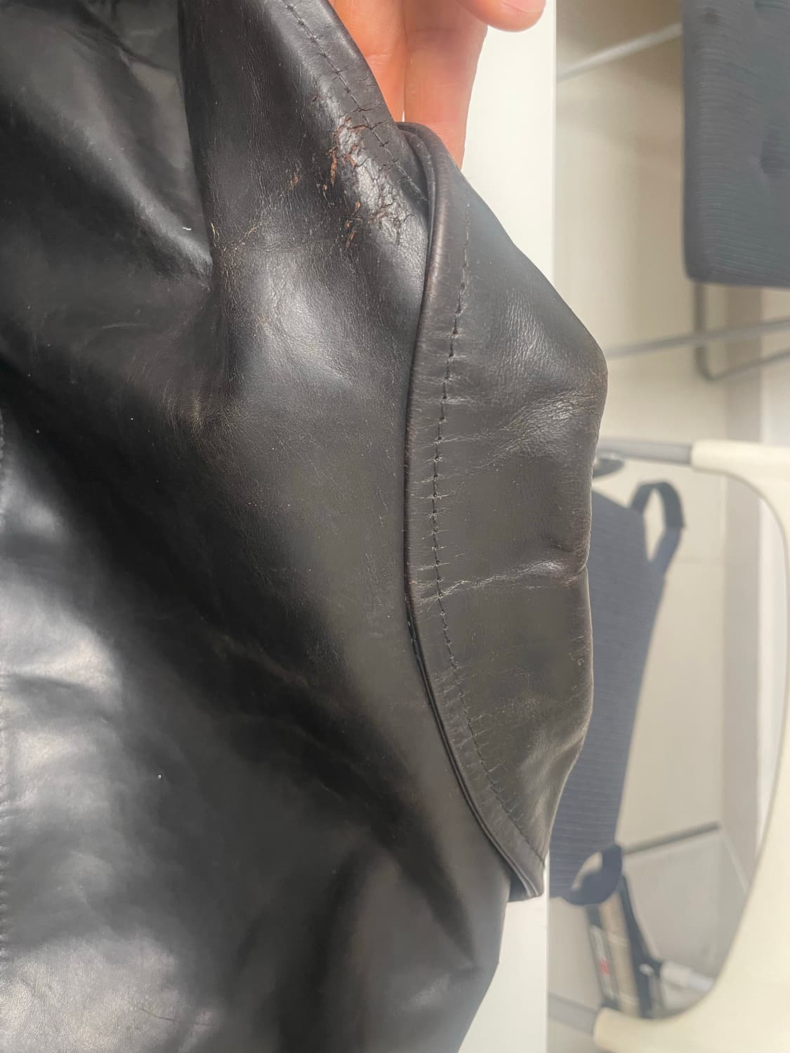 에어로레더 하이웨이맨 크롬악셀 말가죽 블랙 40(103-105) 상품이미지9