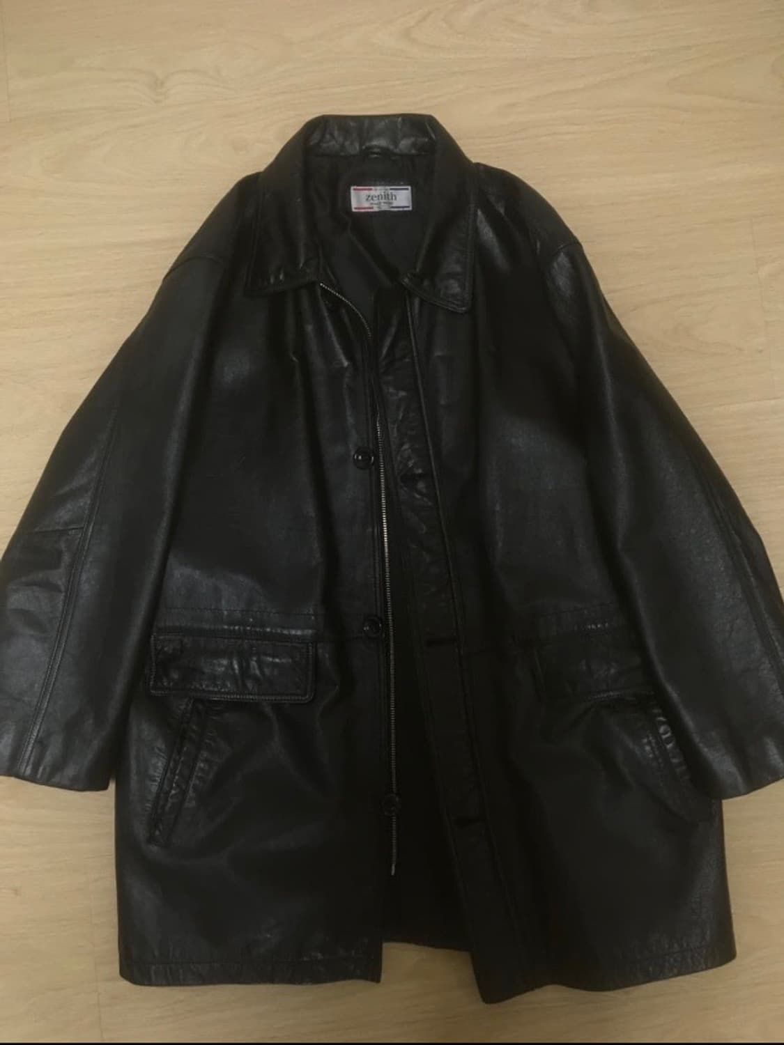 빈티지 레더 자켓 카코트 상품이미지1