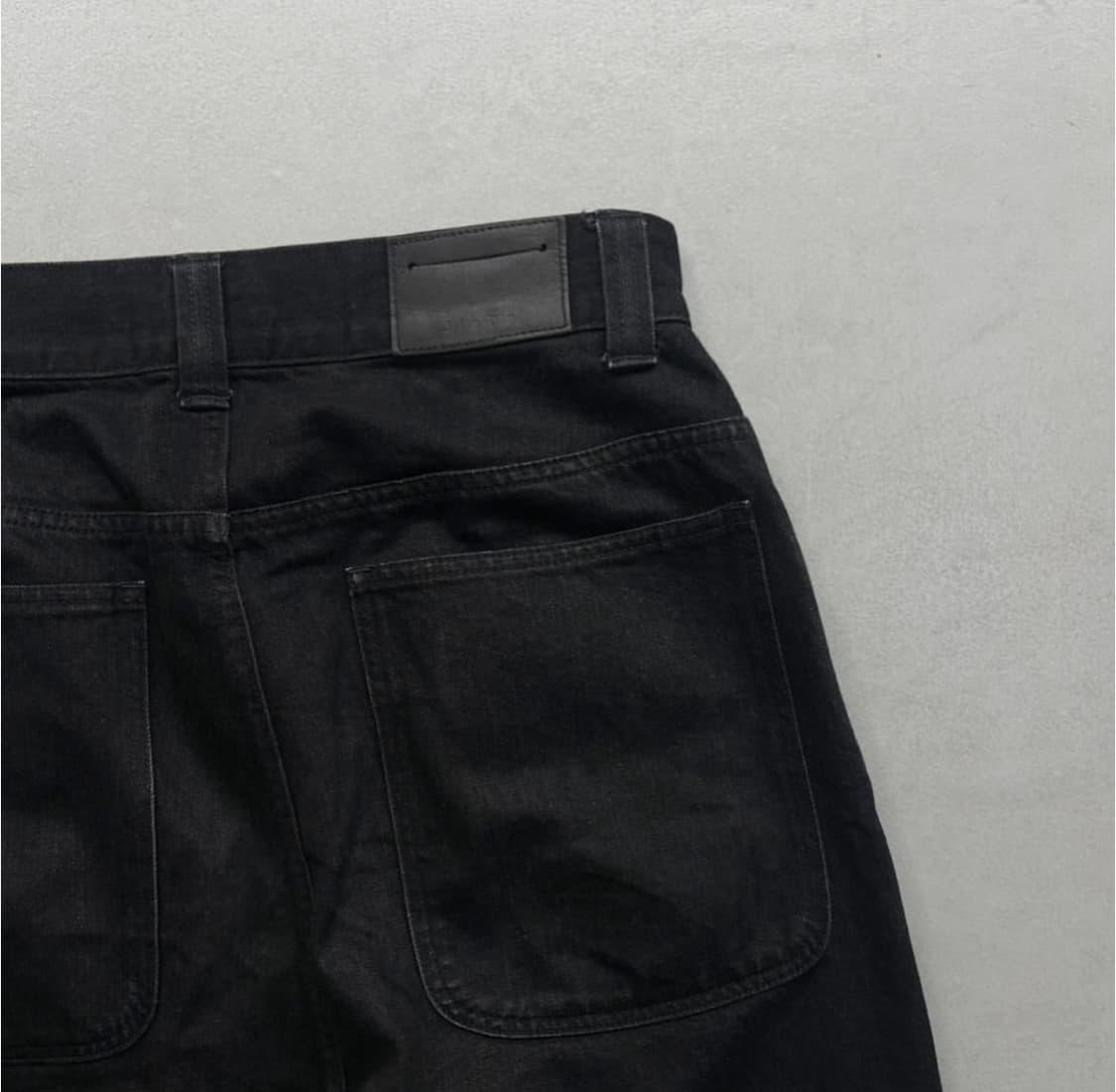 지에다 와이드 흑청 데님 팬츠 상품이미지4