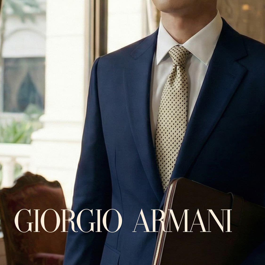 조르지오 아르마니 레몬 패턴 넥타이 9.9cm A+등급 K1870 상품이미지1