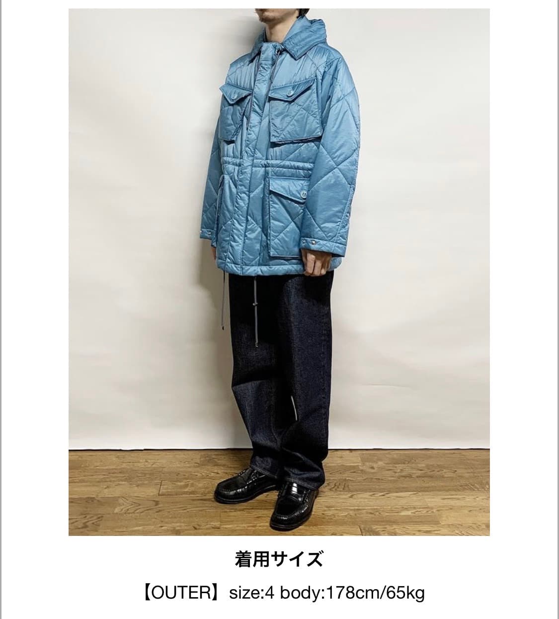 [4] 오라리 / 22AW 퀼티드 나일론 필드 블루종 (퀼팅 블루종) 상품이미지4