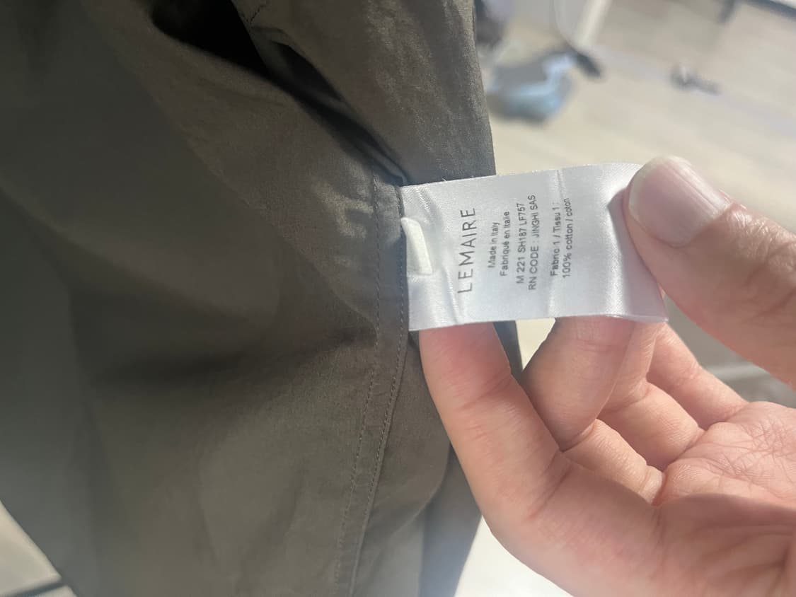 XL) 르메르 체스트 포켓 클래식 코튼 셔츠 상품이미지4