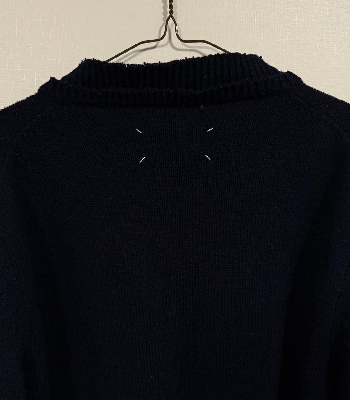 마르지엘라 엘보우 패치 더블 레이어드 로우컷 니트 상품이미지4