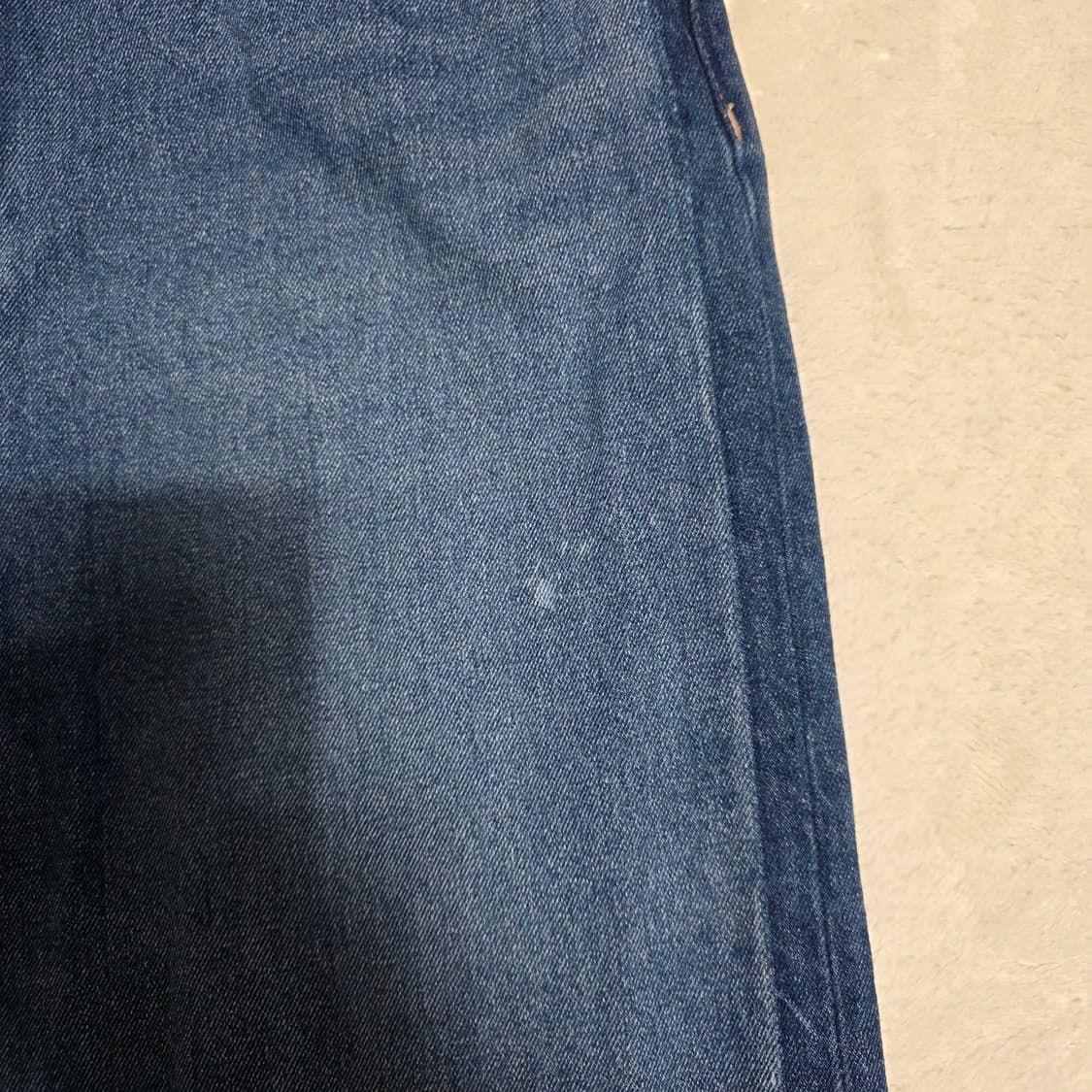 (27)여성 빈폴레이디 사이드 다잉 와이드 데님 팬츠 상품이미지4