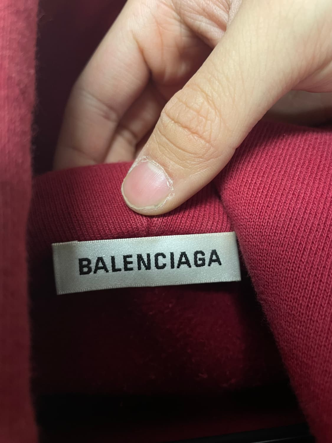 [백화점판] 발렌시아가 월계수 BB 로고 후드 티셔츠 [M] 상품이미지5