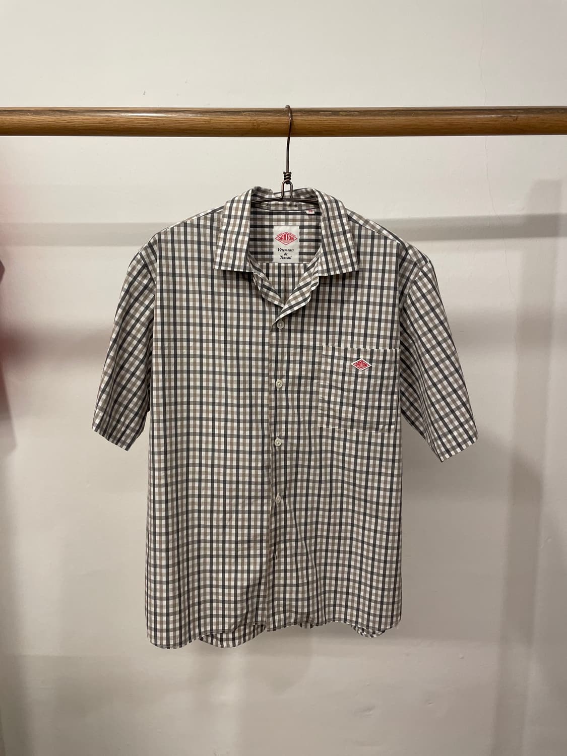 DANTON CHECK HALF SHIRT 상품이미지1