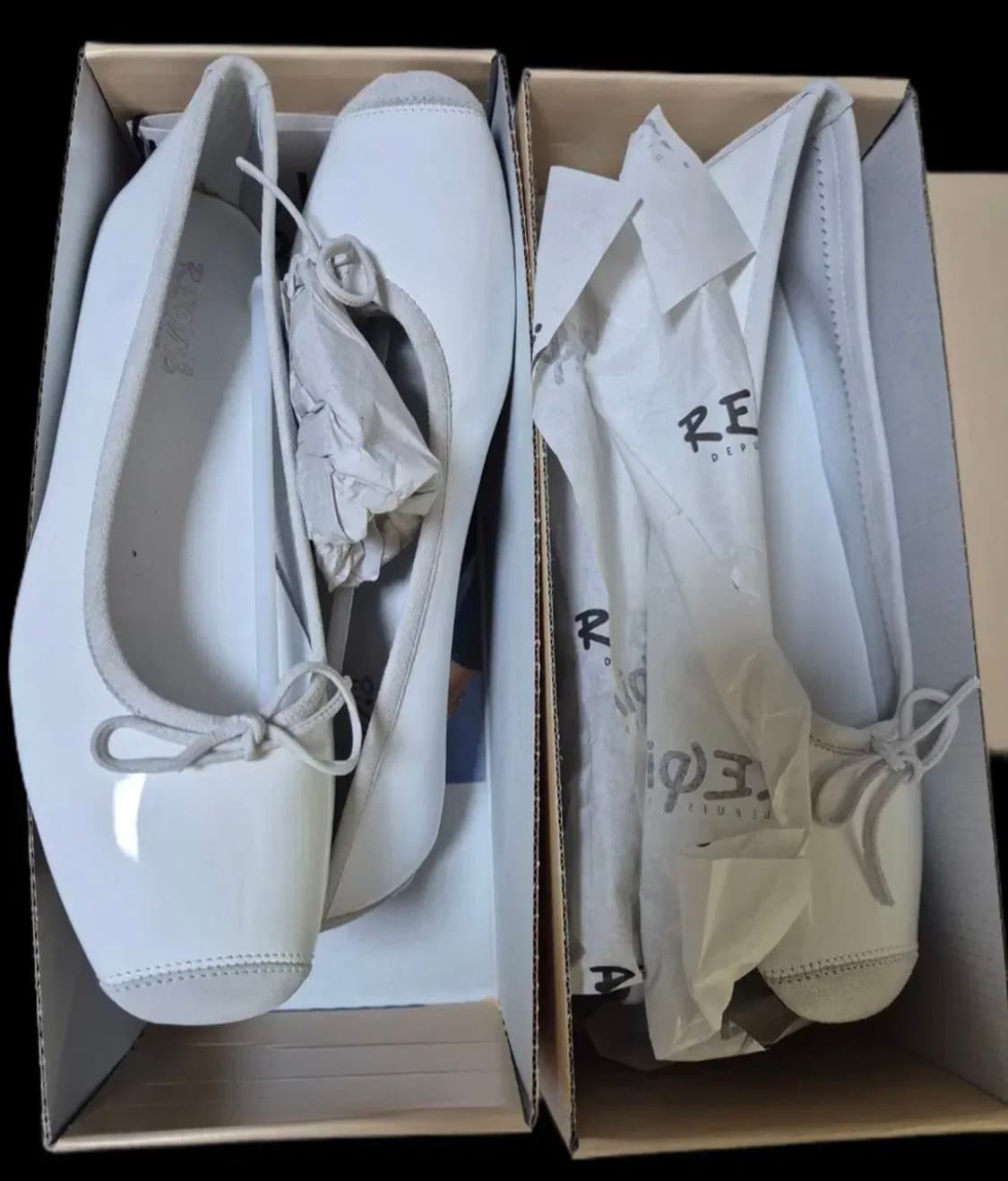 (새상품) 흐꺙 하모니 발레리나 플랫 화이트 상품이미지1