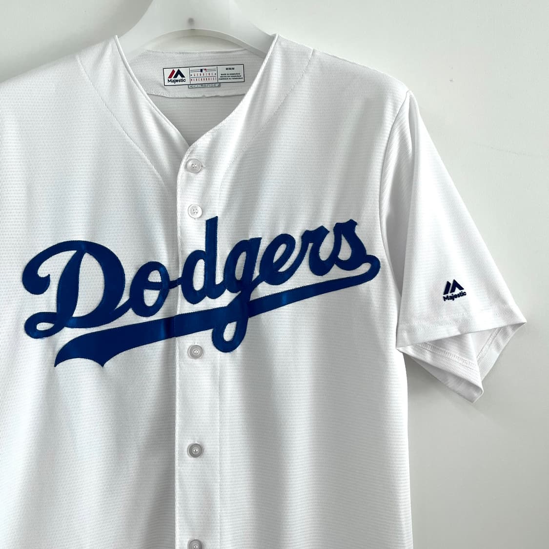 마제스틱 MLB LA다저스 Kershaw 커쇼 화이트 반팔 져지 상품이미지4