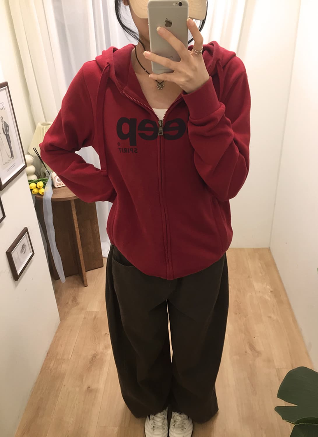 Women Jeep Hood Zipup 95~100 상품이미지3