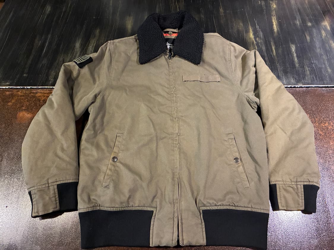 M) 스투시 밀리터리 봄버 워크자켓 올리브 상품이미지4