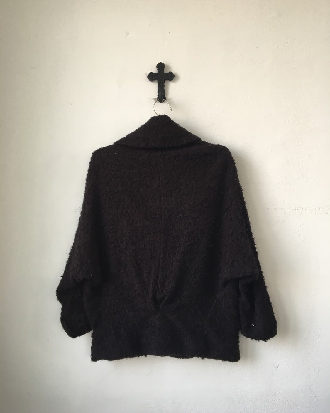 Thick neck point knit cardigan 상품이미지4