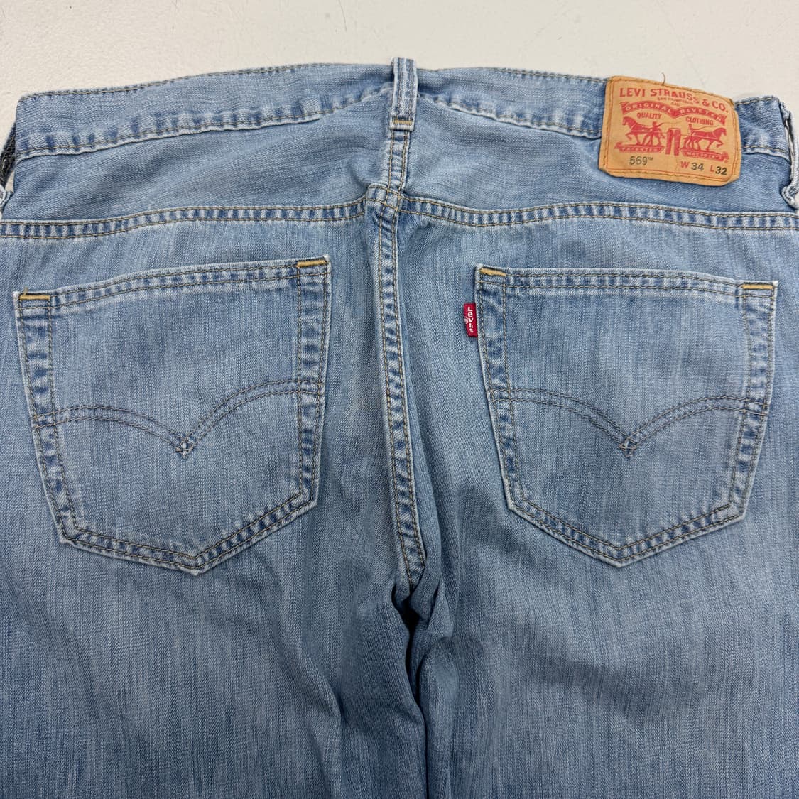 리바이스 569 새깅 워싱 와이드 스케이터 데님팬츠 상품이미지5