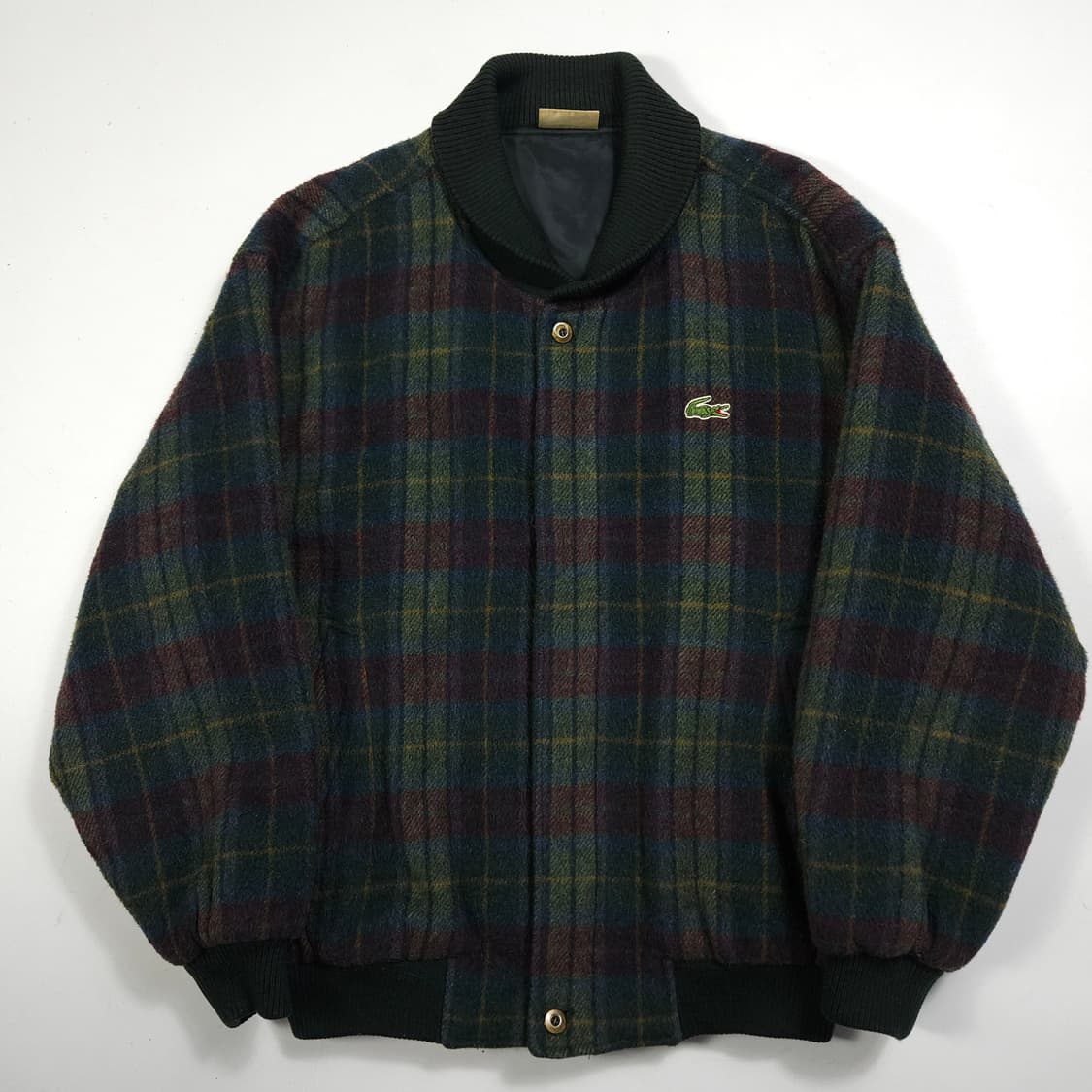 라코스테 울 체크 블루종  상품이미지1