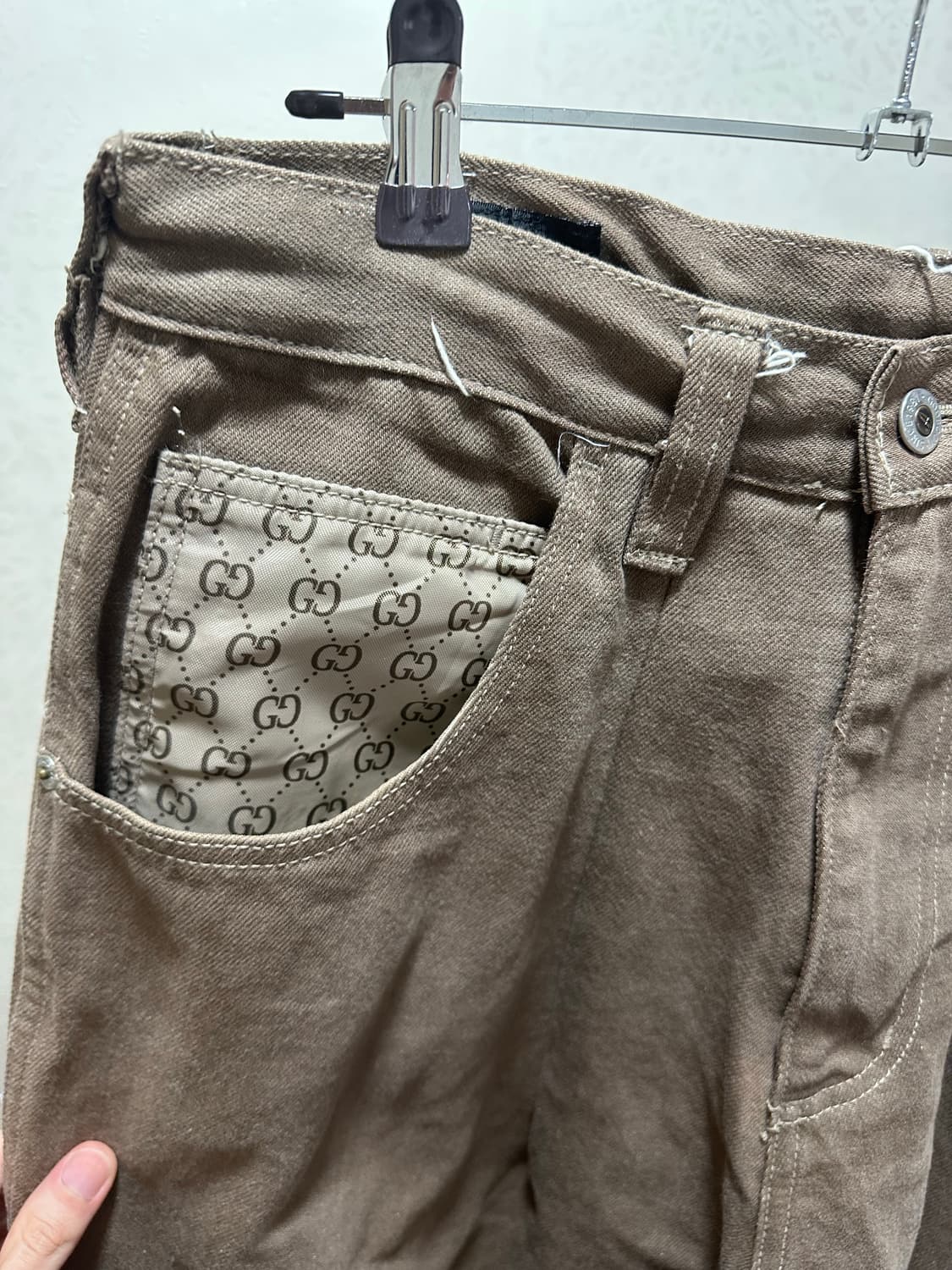 90s GODBODY 와이드팬츠 리폼 30-32 상품이미지2