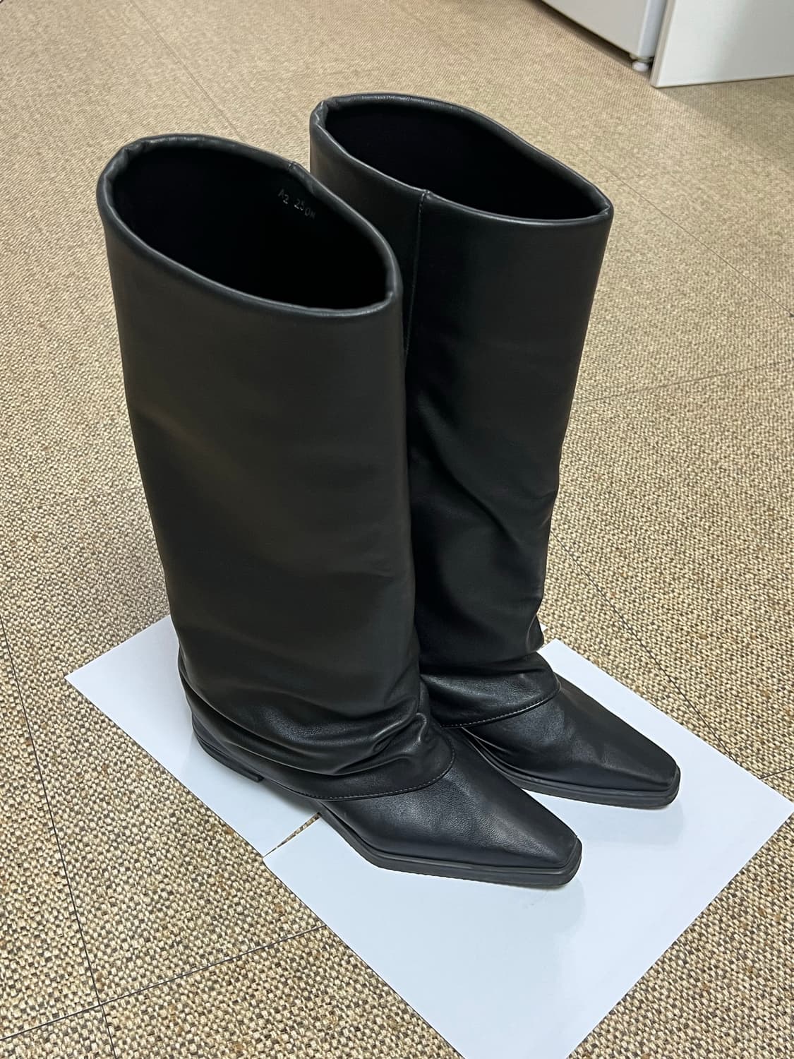 Leather Leg Warmer long boots black 상품이미지10