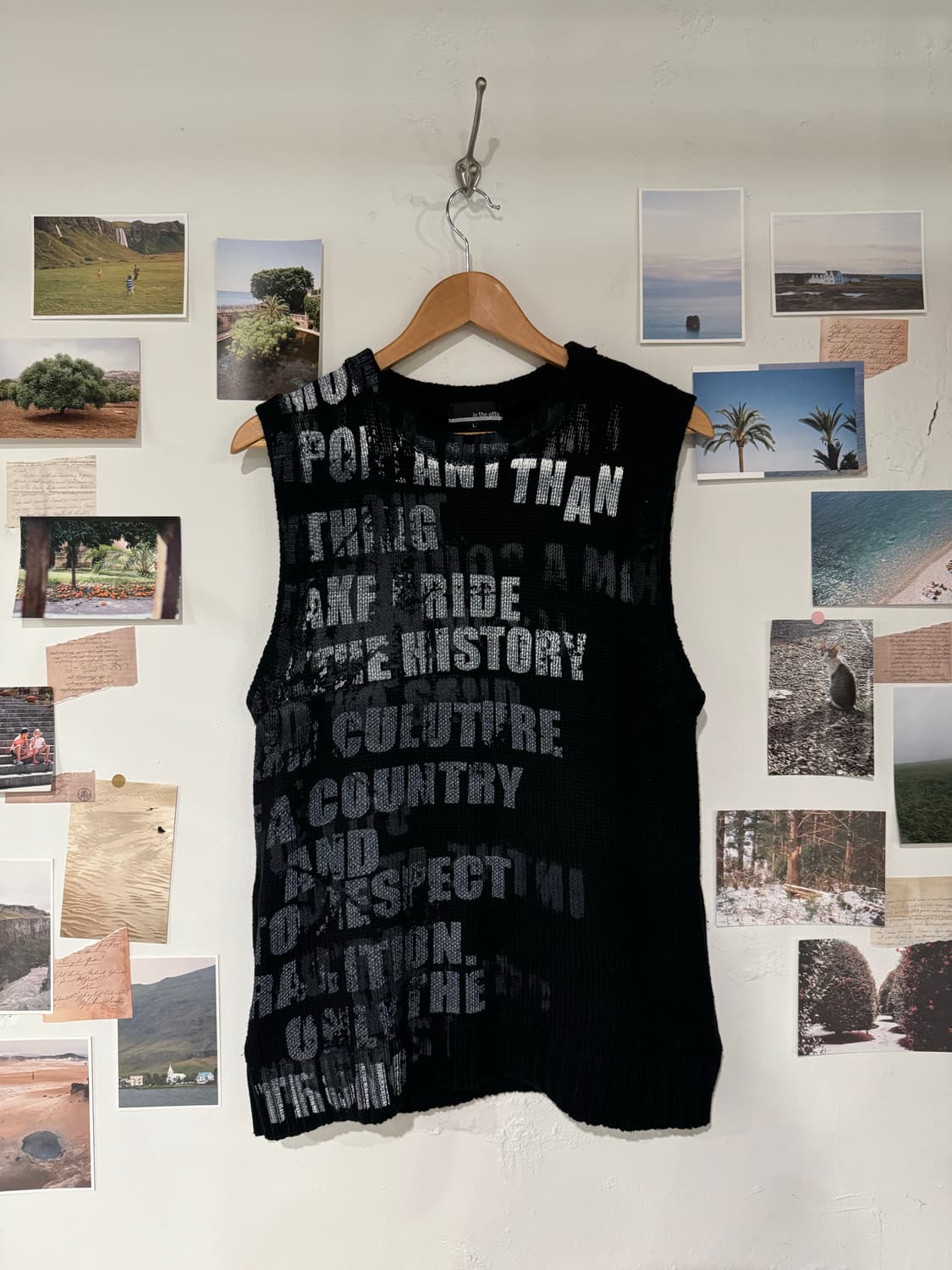 In the attic 니트 조끼 상품이미지1