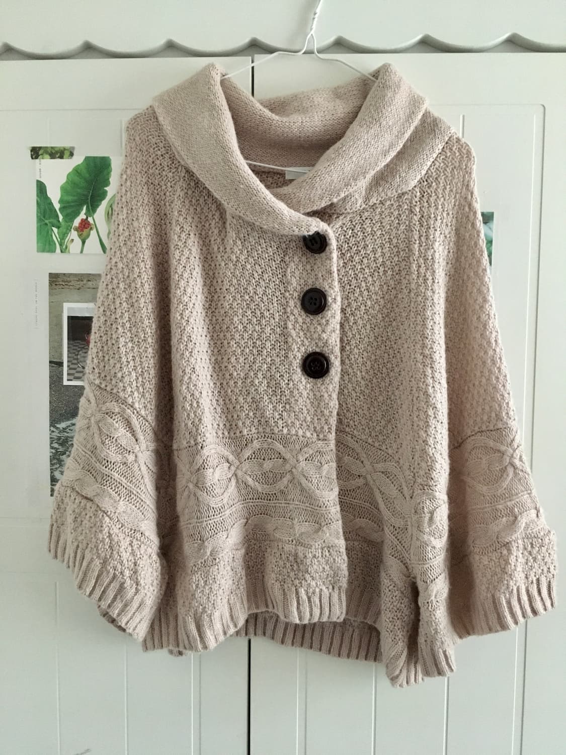 일본빈티지 사와코 베이지 케이프 모리걸 하구미 상품이미지2