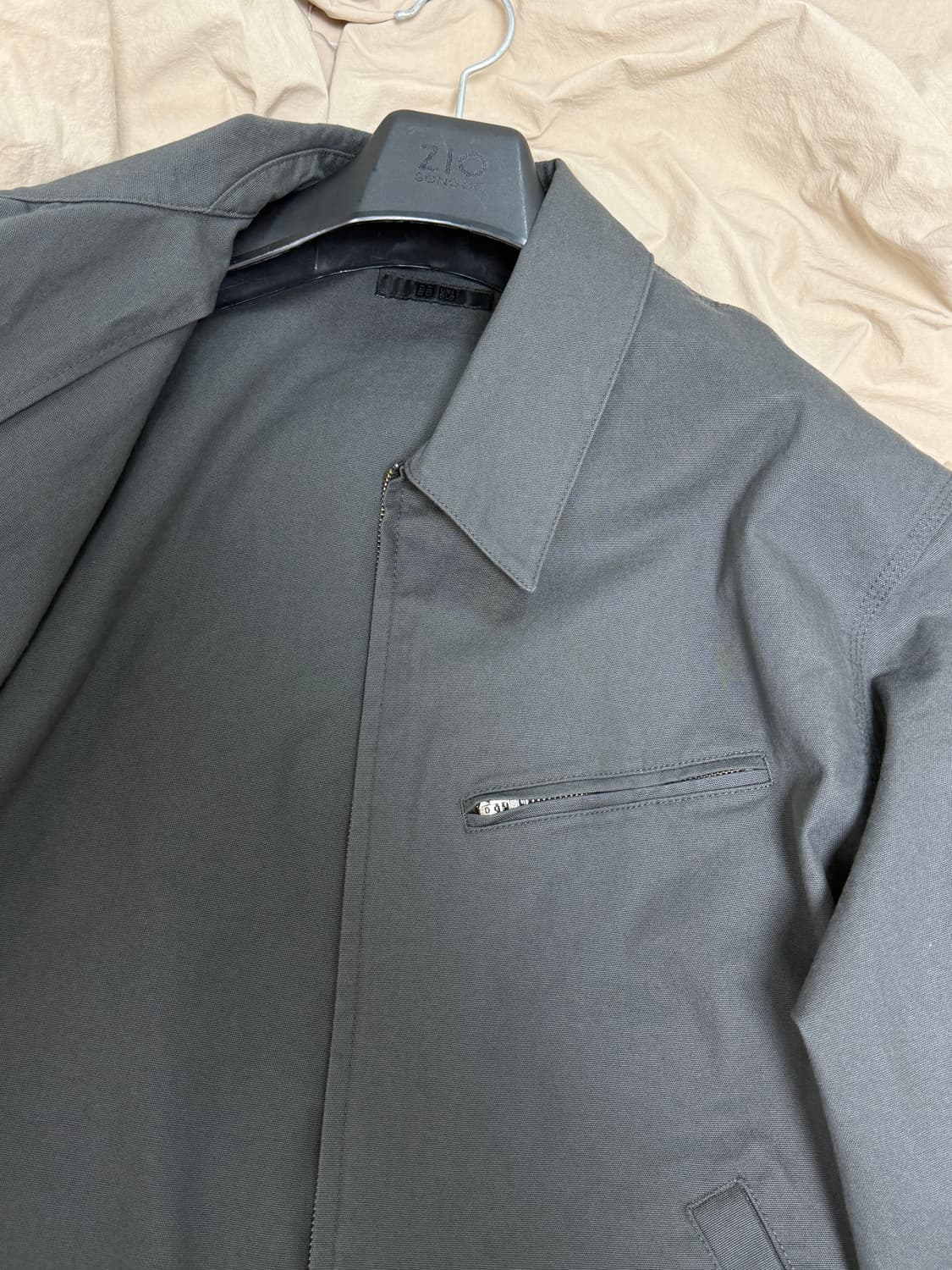 유니클로 집업블루종 3XL 다크그레이 상품이미지1