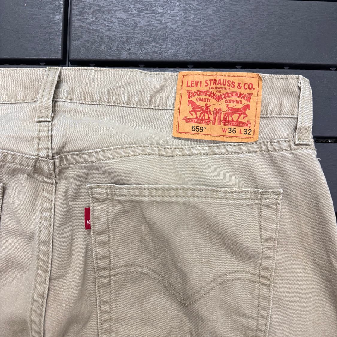 리바이스 559 베이지 스트레이트 진 (36)  상품이미지5