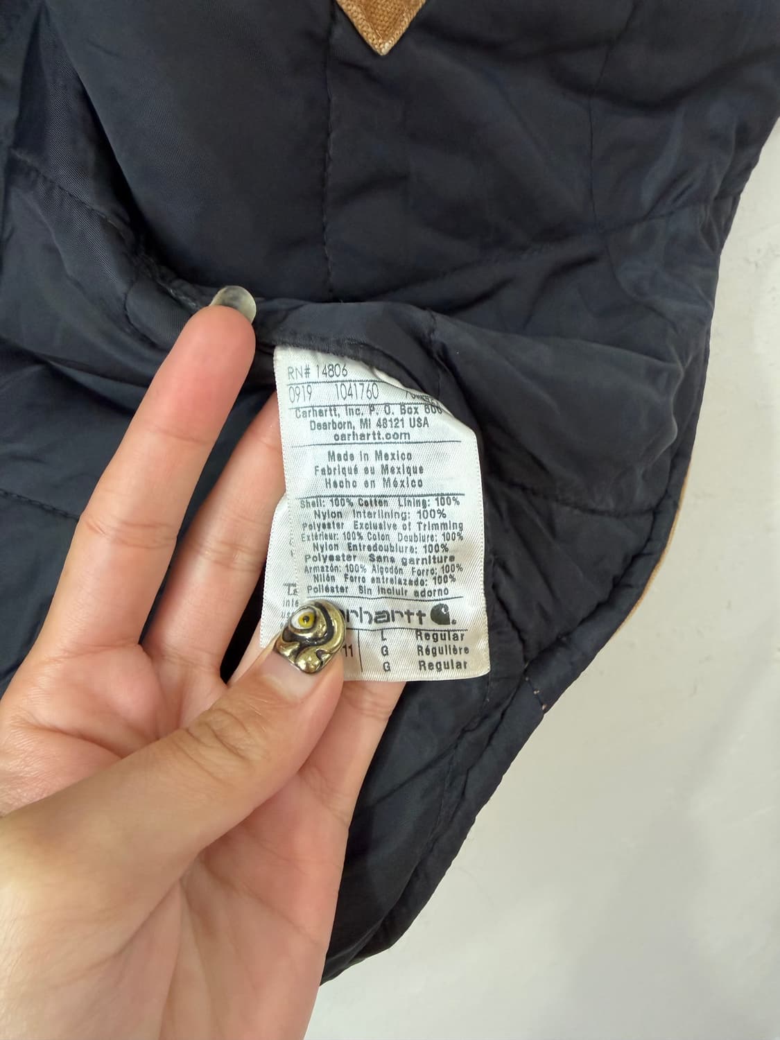 칼하트 디스트레스드 덕 캔버스 베스트 상품이미지4