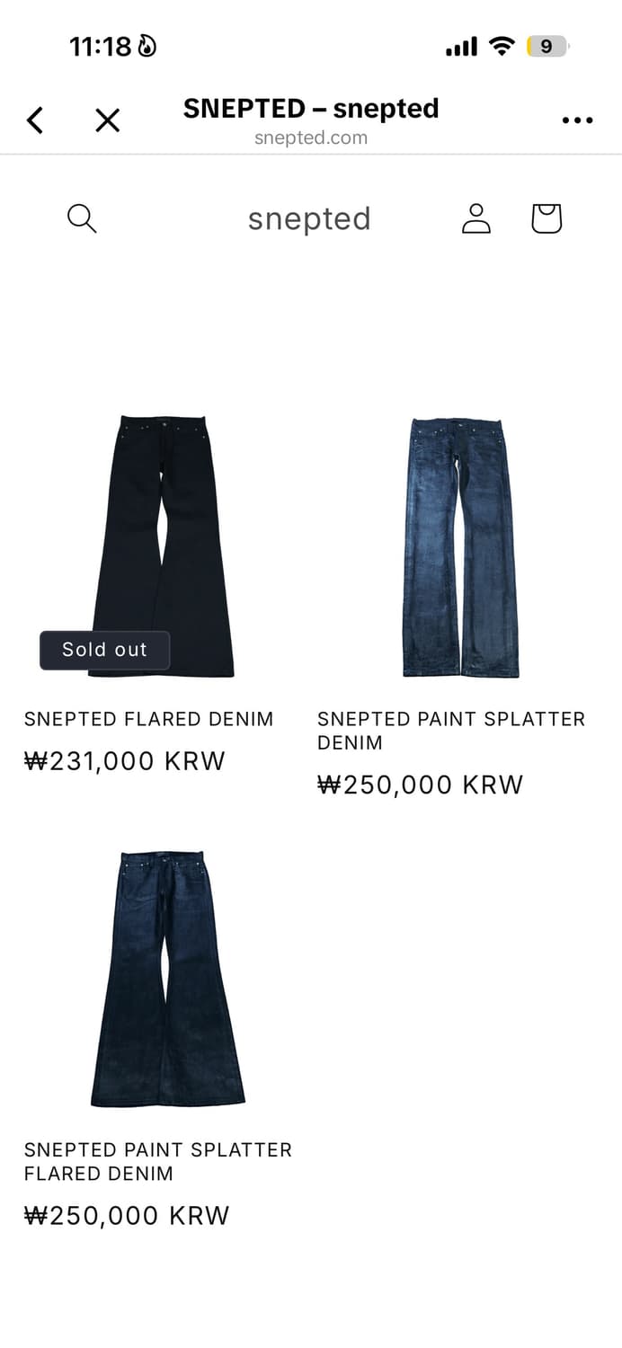 Snepted 플레어진 상품이미지6