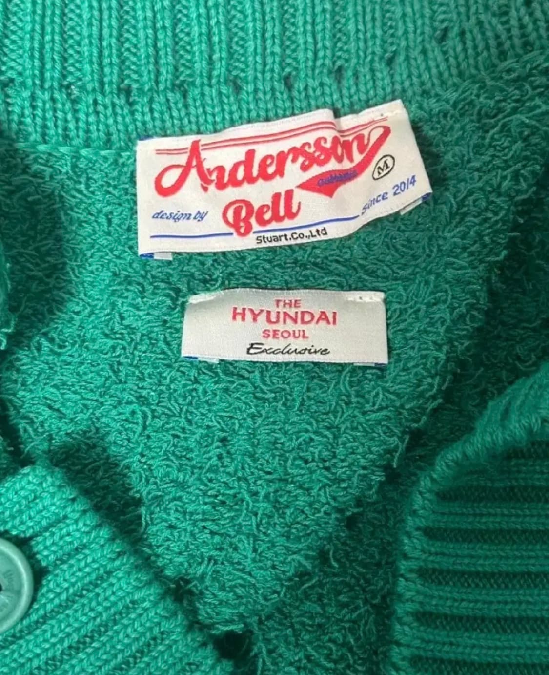 M] 앤더슨벨 더현대 익스클루시브 가디건 (실사이즈 XXL) 상품이미지1