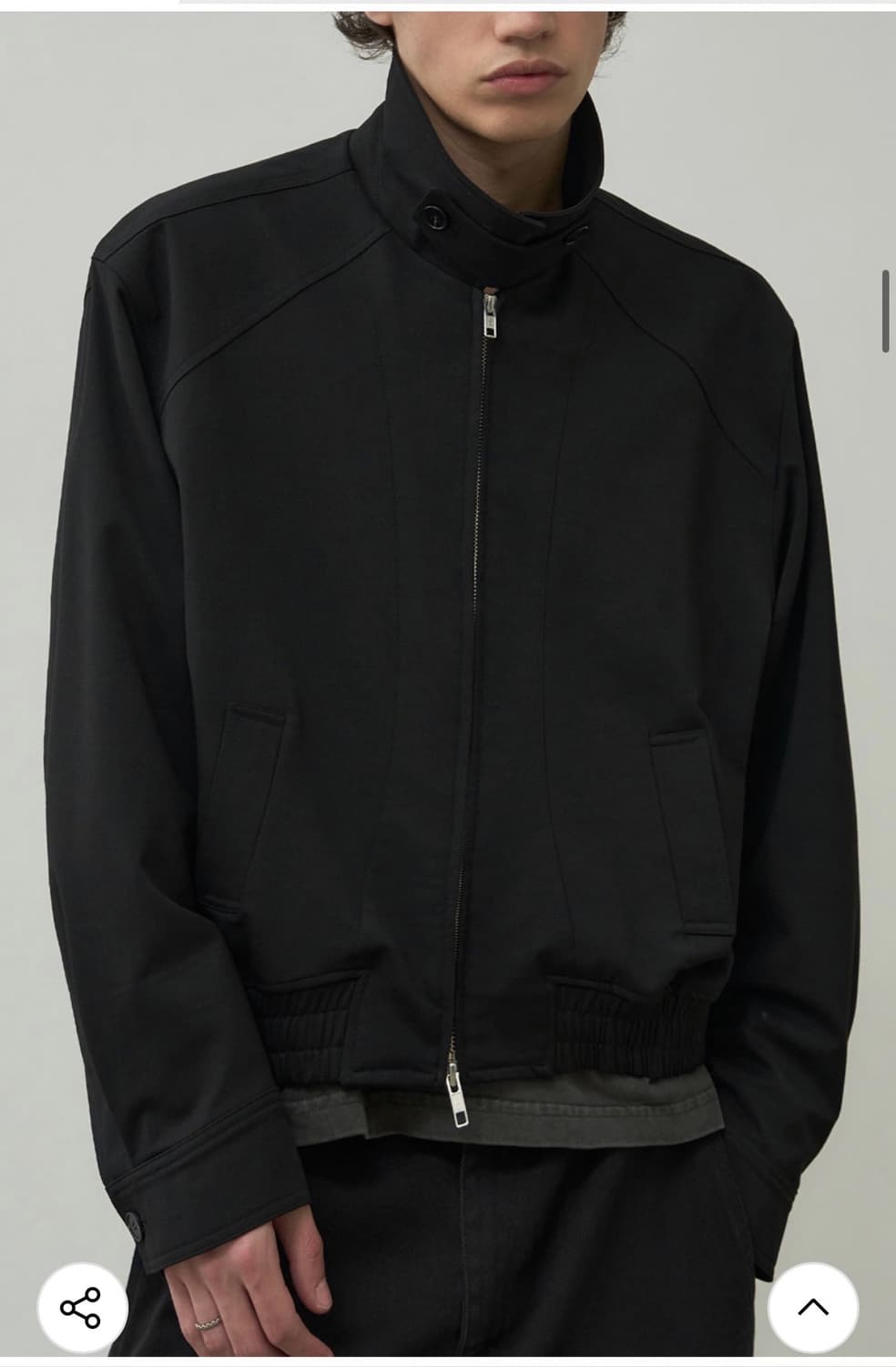 (새상품)(L) [데일리룸X알리스] 소프트 그레인 울 블루종 자켓 상품이미지7