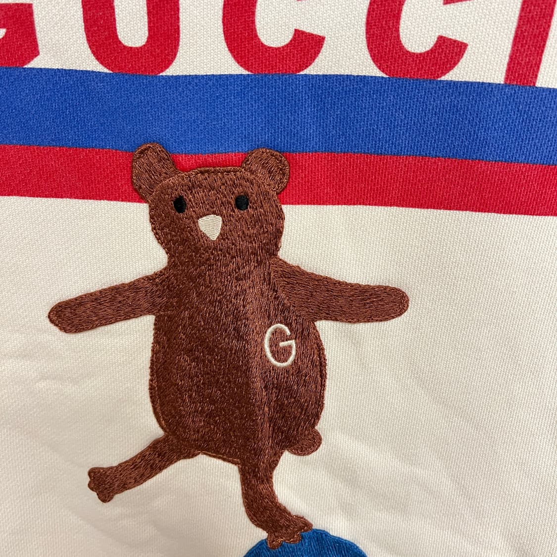 정품 여성용 구찌 오리지널 베어 맨투맨 상품이미지3