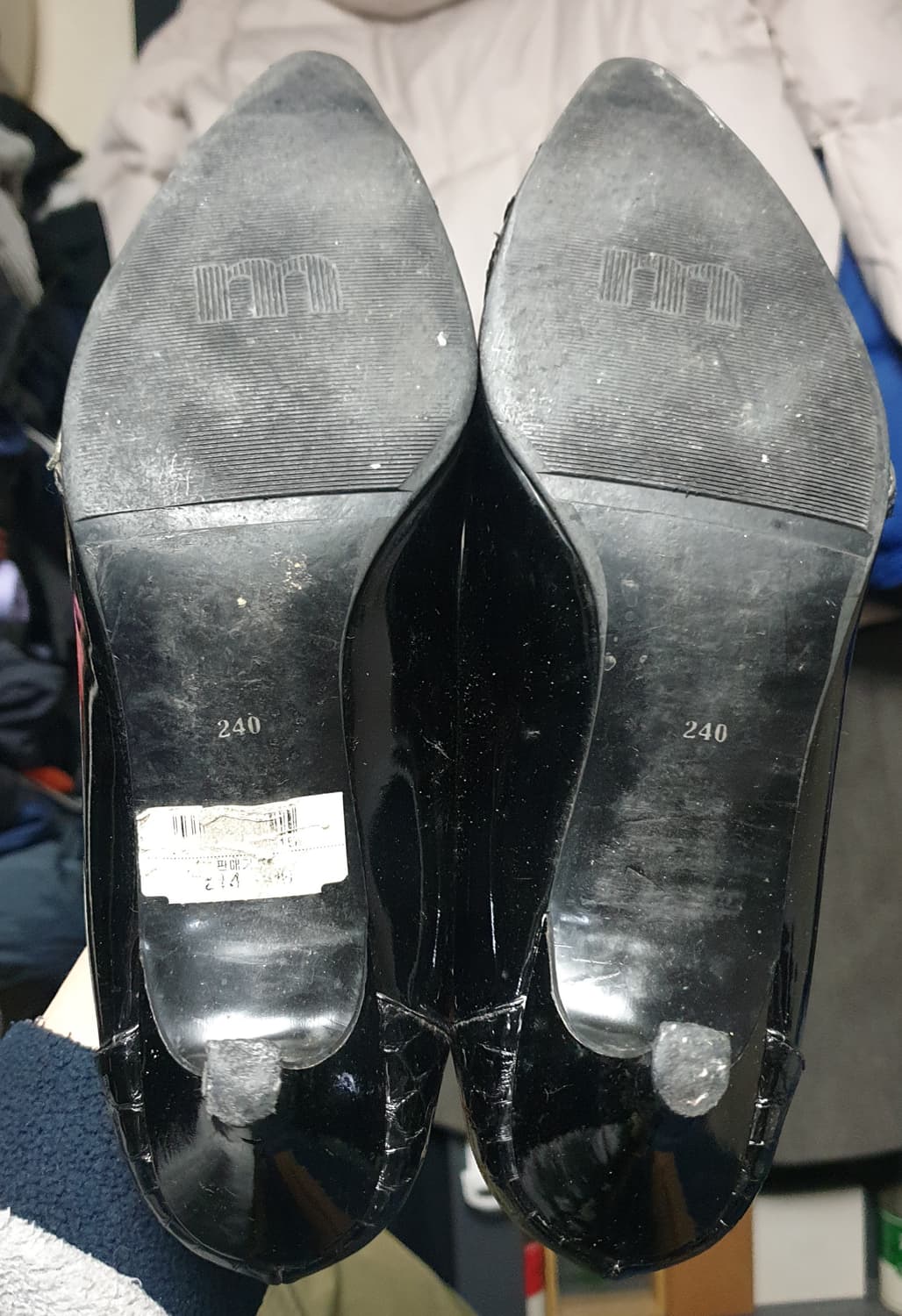 MOOK CHANNEL 하이힐 블랙 (240) 굽7cm 상품이미지4