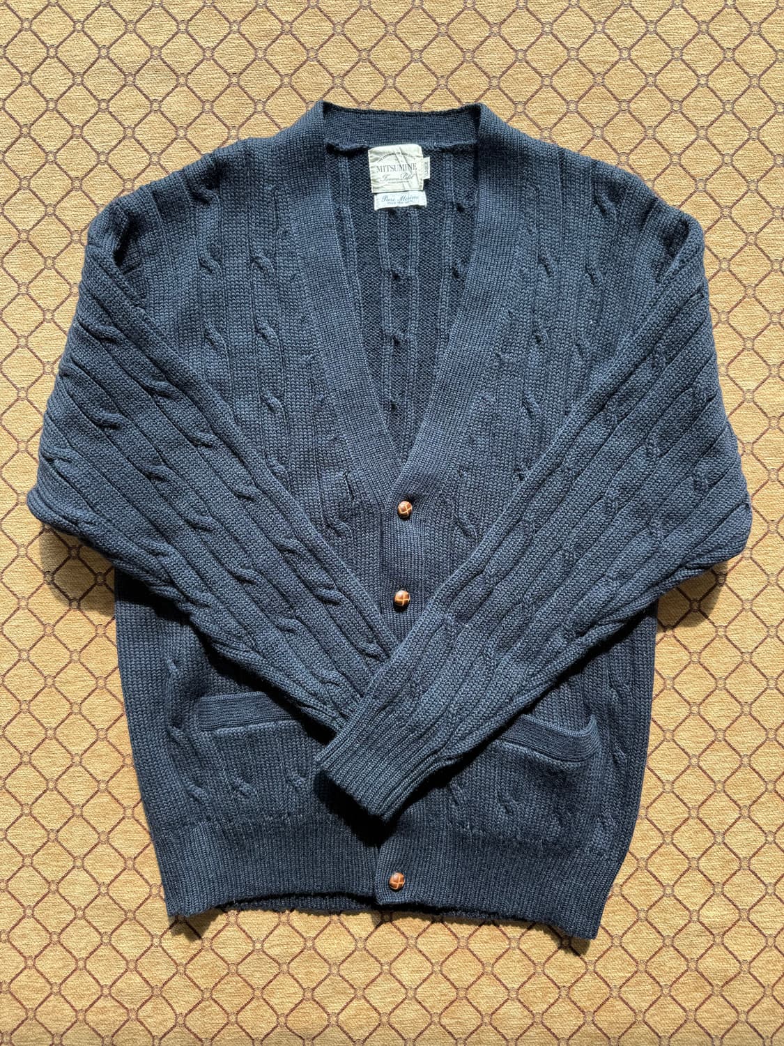 네이비 버튼 가디건 상품이미지2